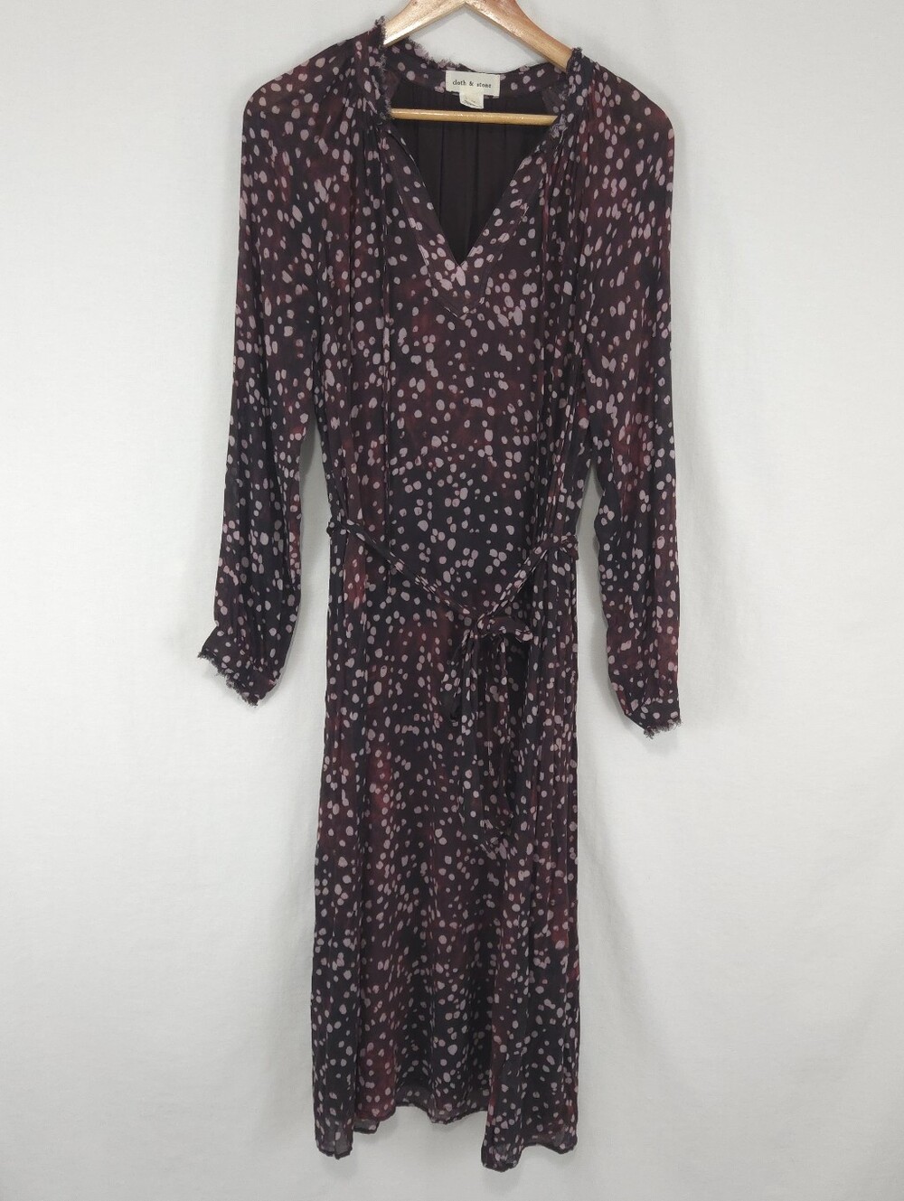Cloth & Stone Women's Long Sleeve Printed Midi Dress